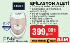 RANGE EPİLASYON ALETİ RANGE EPİLASYON ALETİ